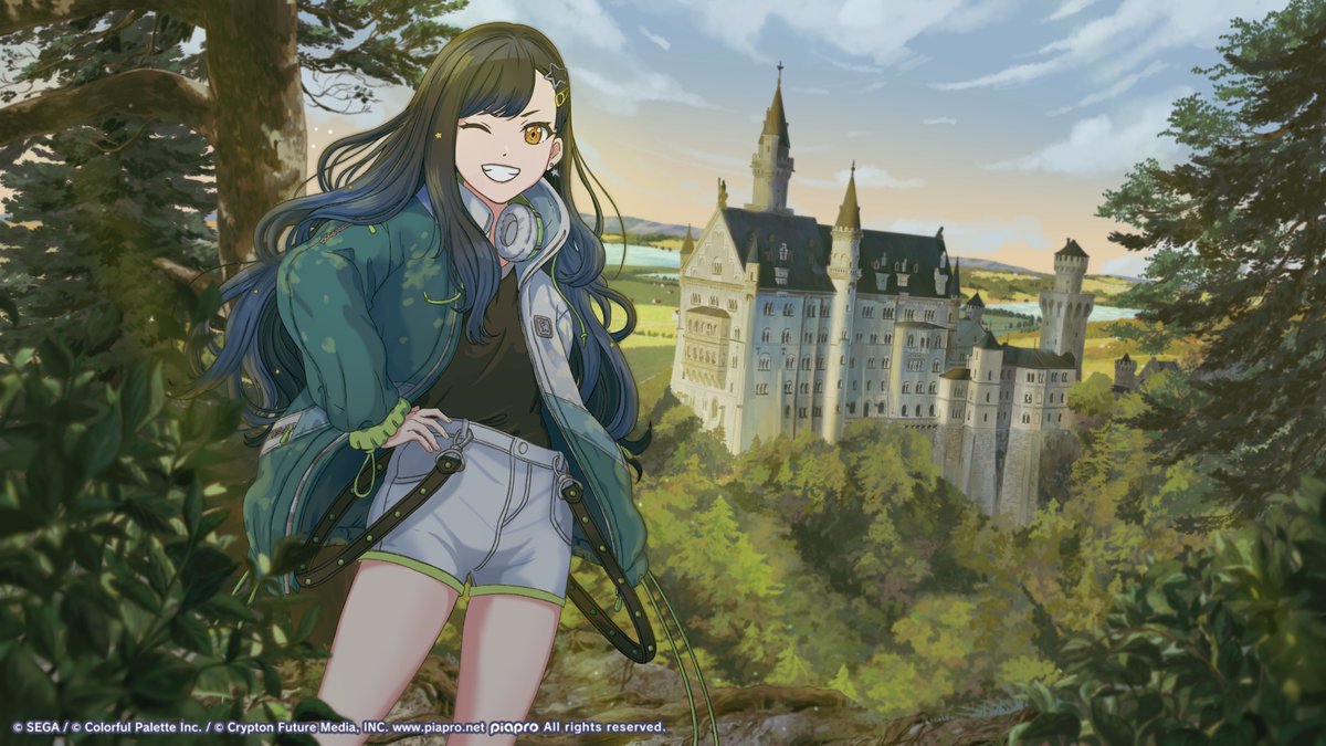 ColorfulStageEN's tweet image. Next stop, Germany!!

An had the other members take her picture in front of the Neuschwanstein Castle. 🏰

Where should they go next?

🎨: Enid (@eniddin)

#Germany