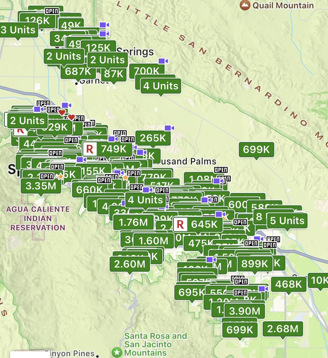 Boomers may have finally out-boomered themselves in Palm Springs

Bought up all the vacation homes

Voted to ban Airbnb to keep everyone else out

Now can’t sell and tanked their property values and stuck with homes in the desert

These are all the price cuts in the area in the