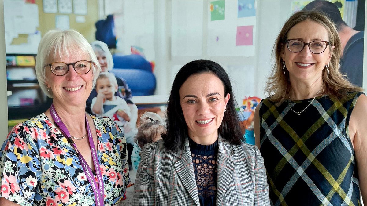 Wonderful to host The Hon. Lizzie Blandthorn, Victorian Minister for Children, for a briefing on international perspectives and best practice in child public health policies – particularly around inequity, disadvantage, and poverty | @Sharon_Goldfeld @CCCH_AU