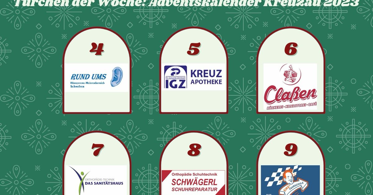 Woche 2 Lebendiger Adventskalender: Türchen der Woche Die Rabattaktionen gelten ausschließlich an dem angegebenen Tag! Viel Vergnügen beim Weihnachtseinkauf! dlvr.it/SzgC9b