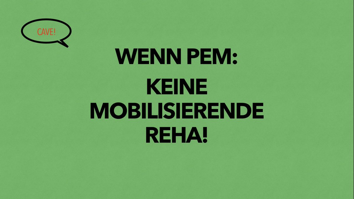 Guten Morgen,
<a href="/Karl_Lauterbach/">Prof. Karl Lauterbach</a>, CAVE:

Wenn #PEM, keine #Reha!

Auch nicht ein bisschen.

Bereits geringes Überschreiten der pathologisch reduzierten Belastungsgrenze kann bei #MECFS zur bleibenden Verschlechterung 
des Zustandes führen #PEM.

#PEMistnichtverhandelbar
#RoundTable