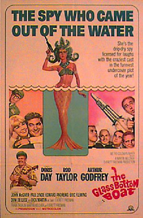 TCMComingUp's tweet photo. #ComingUpOnTCM
THE GLASS BOTTOM BOAT (1966) Doris Day, Rod Hunter, Arthur Godfrey
Dir.: Frank Tashlin 3:00 PM PT
A woman writing a scientist's biography is mistaken for a spy.
1h 50m | Comedy | TV-G
#TCM #TCMParty https://t.co/0tvSx2GIle