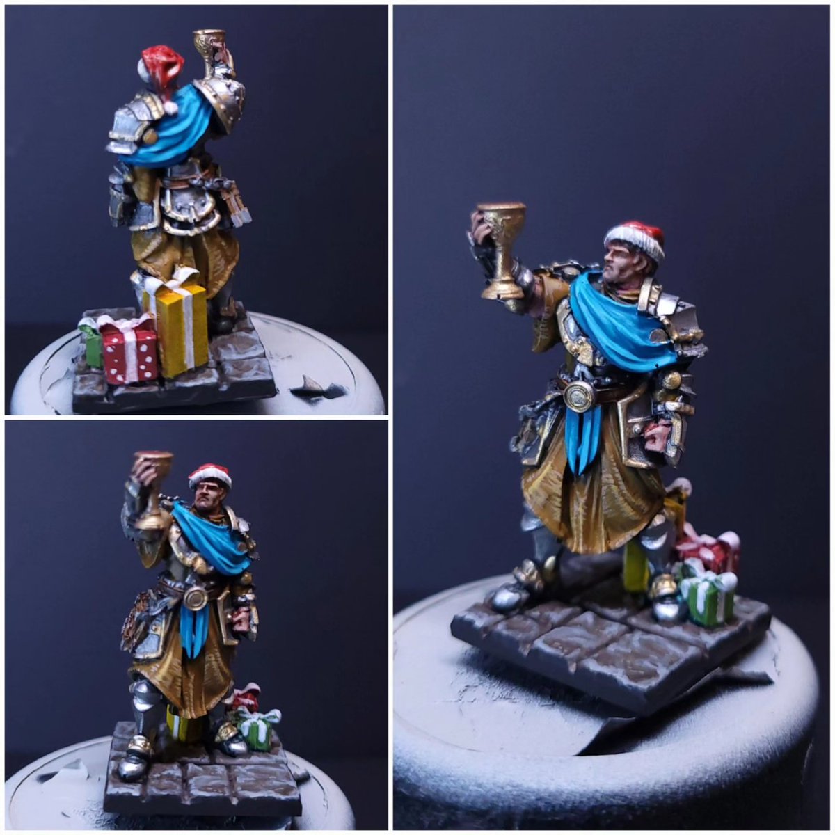 Potatofoot's tweet photo. I got the @manticgames Advent boardgame BarRoom Brawl and painted up the first two figures out of the box. Looking forward to seeing and painting more! https://t.co/hk8BbUkDFk