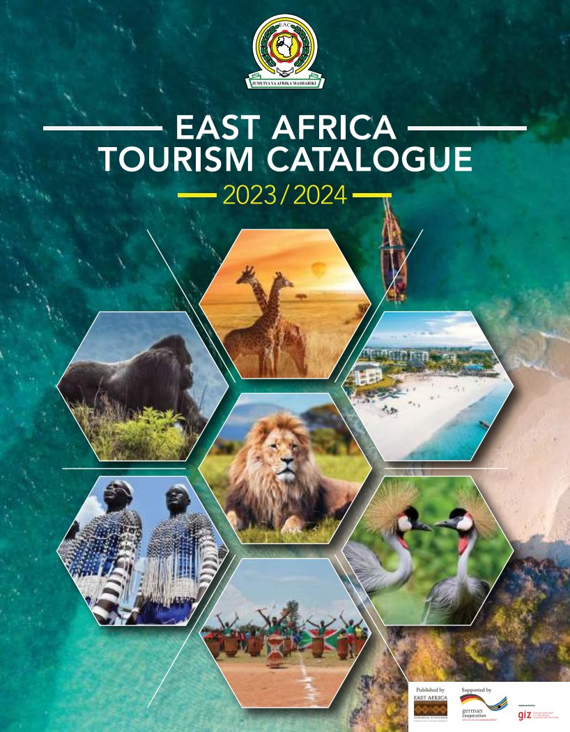 Interested to #VistEAFeeltheVibe!? Find information on various tourist attractions🦒🌊🦍🗻&amp; preferential rates in the <a href="/EAC/">emilee</a> region in the new East Africa Tourism Catalogue presented to you by <a href="/jumuiya/">East African Community</a> in 🫱🏾‍🫲🏽<a href="/EA_Tourism/">East Africa Tourism Platform</a> &amp; <a href="/eacgiz/">GIZ support to the East African Community</a>.  📗more 👉🏾strapi.eacgermany.org/uploads/e_Cata…