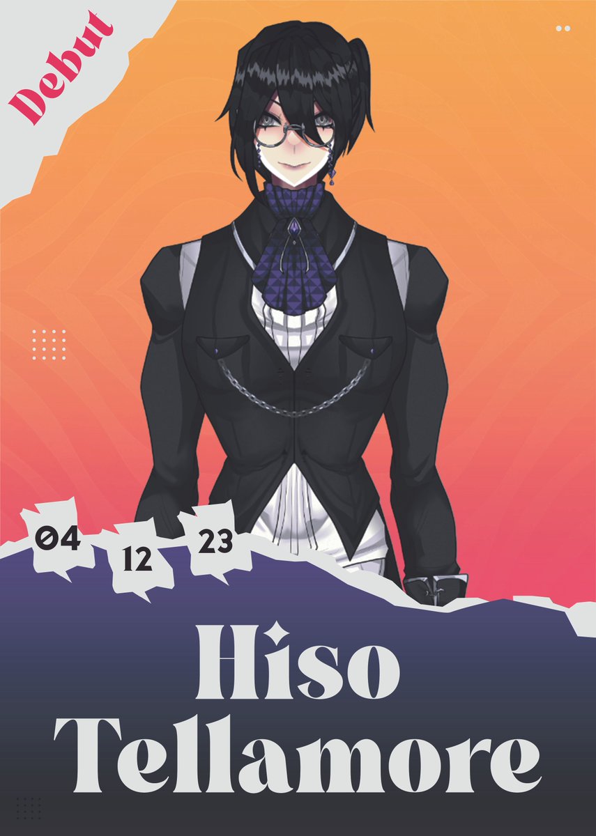VizoraOfficial's tweet photo. Hey, hey, What's that?! - Our beautiful narrator @Hiso_Tellamore is about to have his debut with Vizora live!👔 

Turn on the Stream Notifications and join us in his debut stream today!✨
https://t.co/upqOwsVRpP 

#Exalta #VTuber #VTuberDebut https://t.co/lJAHW8YcNk