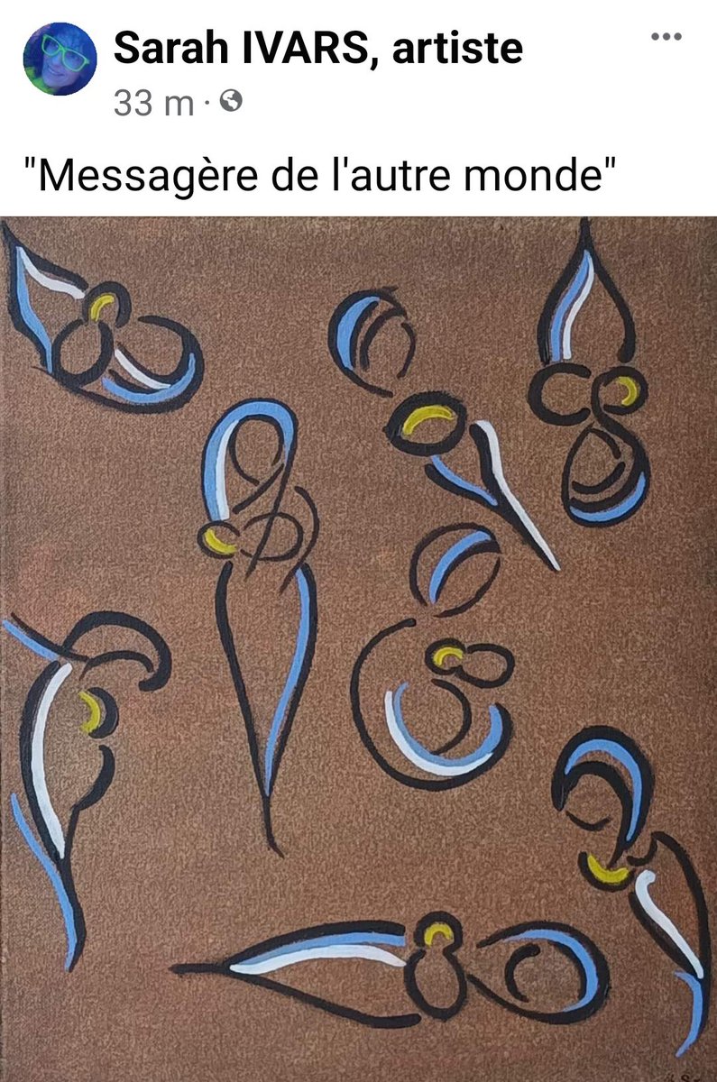 IvarsSarah's tweet photo. "Messagère d'un autre monde"
#peintureabstraite #contemporaryart #art #artistefemme #exposition #peintureacrylique # https://t.co/LLV3DVCd39