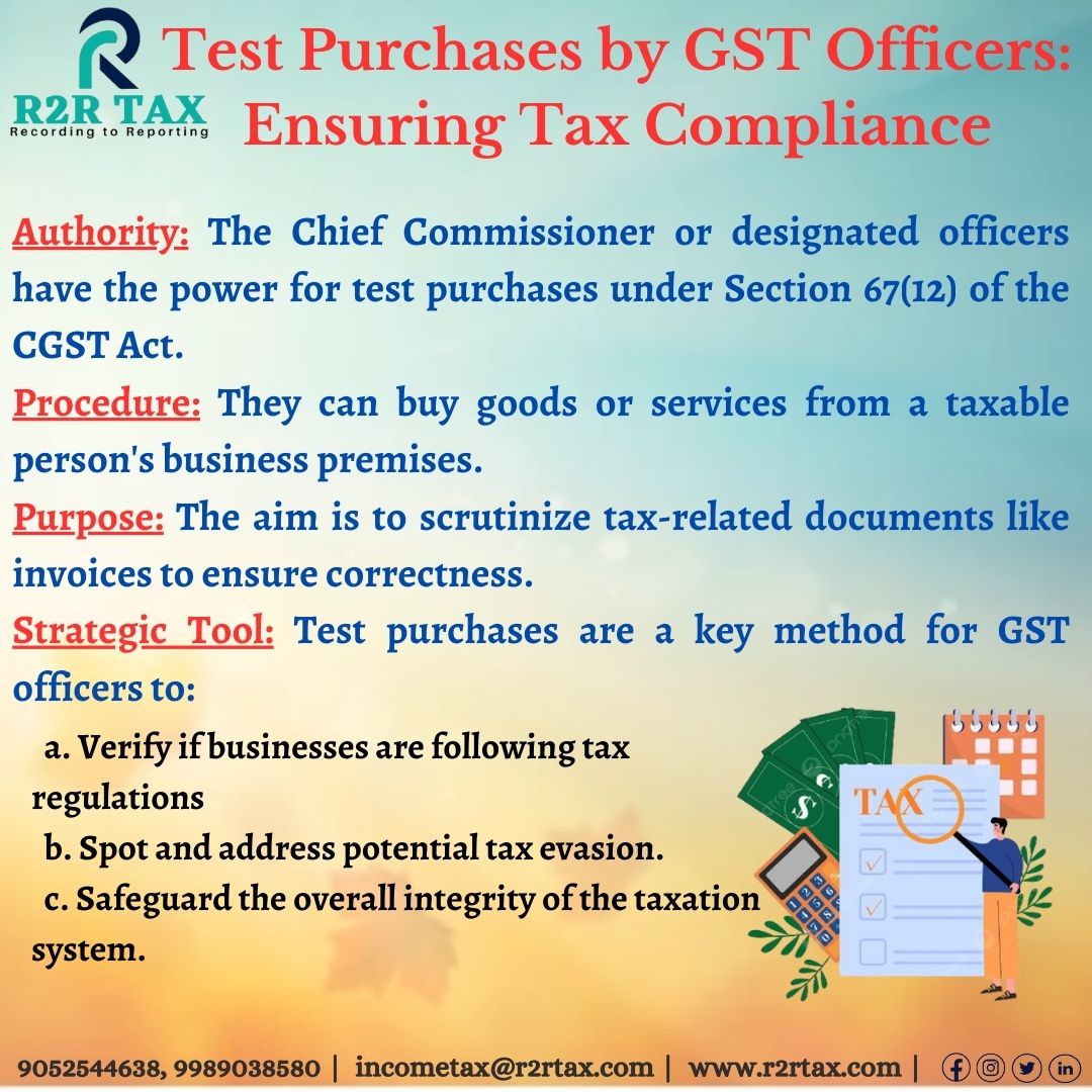 R2R_Tax's tweet image. Test Purchases by GST Officers: Ensuring Tax Compliance.
Follow R2R TAX for more updates and be a part of R2R TAX
#GSTAuthority #TaxAudit #ComplianceCheck #CGSTAct #TestPurchases #TaxTransparency #BusinessIntegrity #instagram #Facebook #linkedinprofile #Twitter #r2rtax