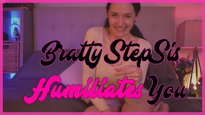 NEW Video 🩷 "Bratty StepSis Humiliates You" 8:41min. I'm sick and tired of you getting boners in front<a href="/tag/mvsales"class="tags"><span>#mvsales</span></a>