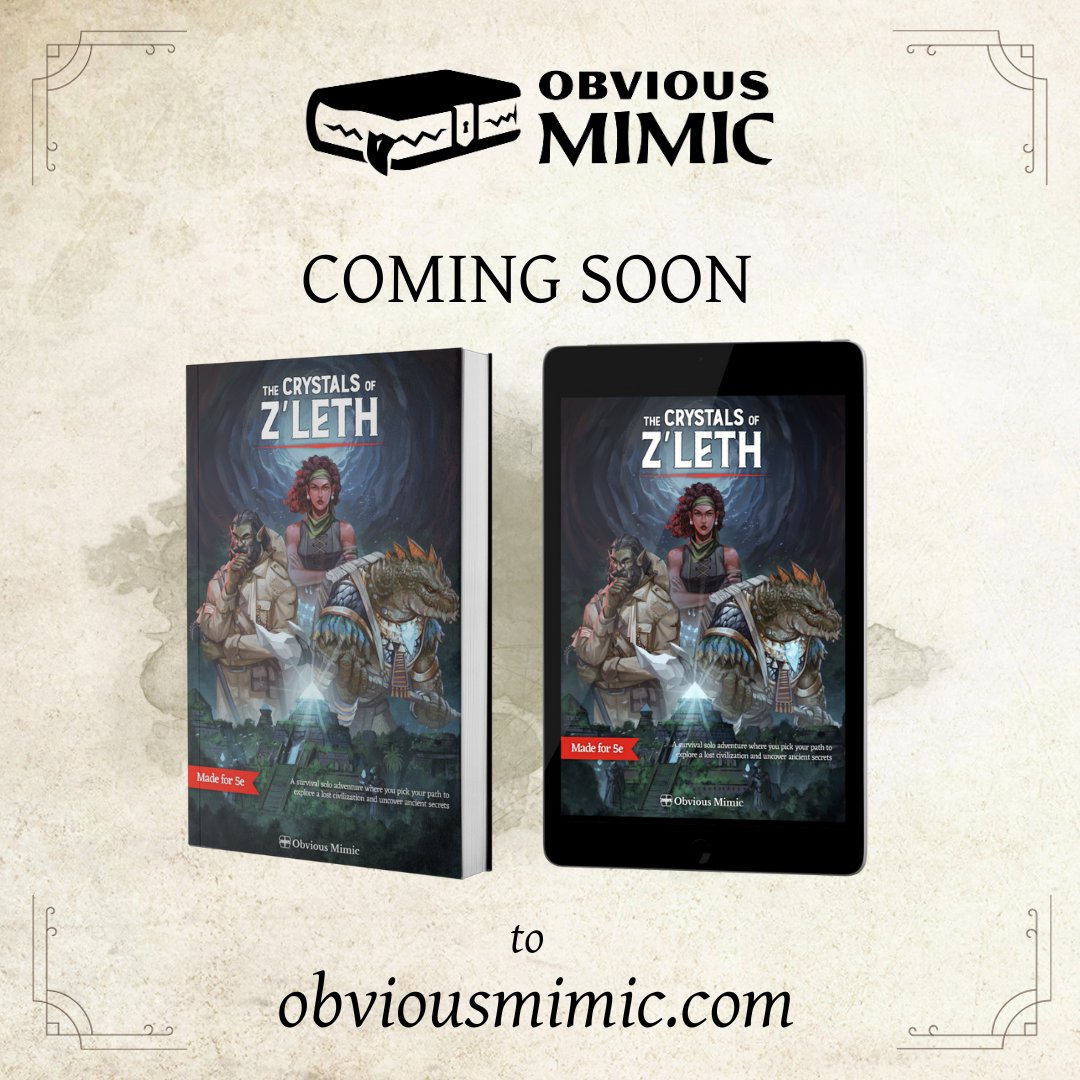 The Crystals of Z'leth - A 5e Survival Solo Adventure PRE-ORDER