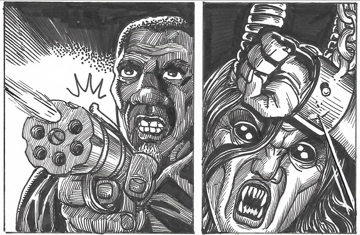 BR: Os Rastreadores começam sua luta contra um formidável inimigo! 

EN: The Trackers begin their fight against a formidable enemy!
Links in the comments
Art by: <a href="/Edu_Schlo/">Eduardo Schloesser</a>