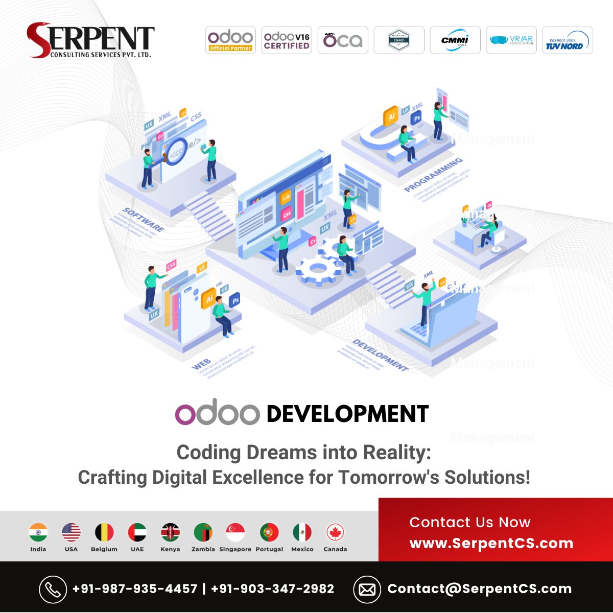 Serpentcs #SerpentCS provides #Odoodevelopment services, tailoring robust ...