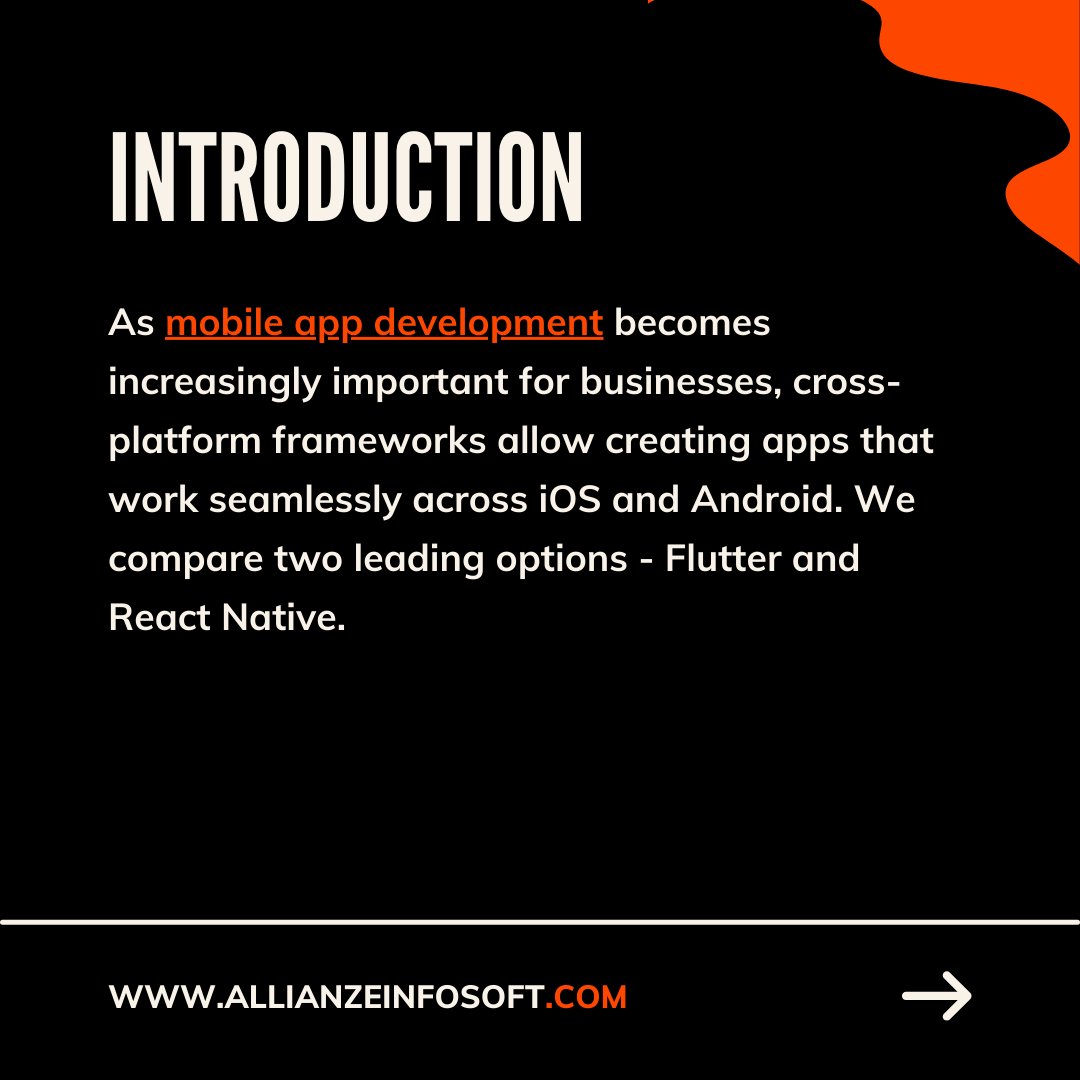 allianze_info's tweet image. Tired of the endless #Flutter vs. #React Native debate confusing you more?! 🤯 Our new slider solves it all in minutes - we break down features like performance and speed in simple bite-size chunks.👌

#crossplatformapps #mobileappdevelopment