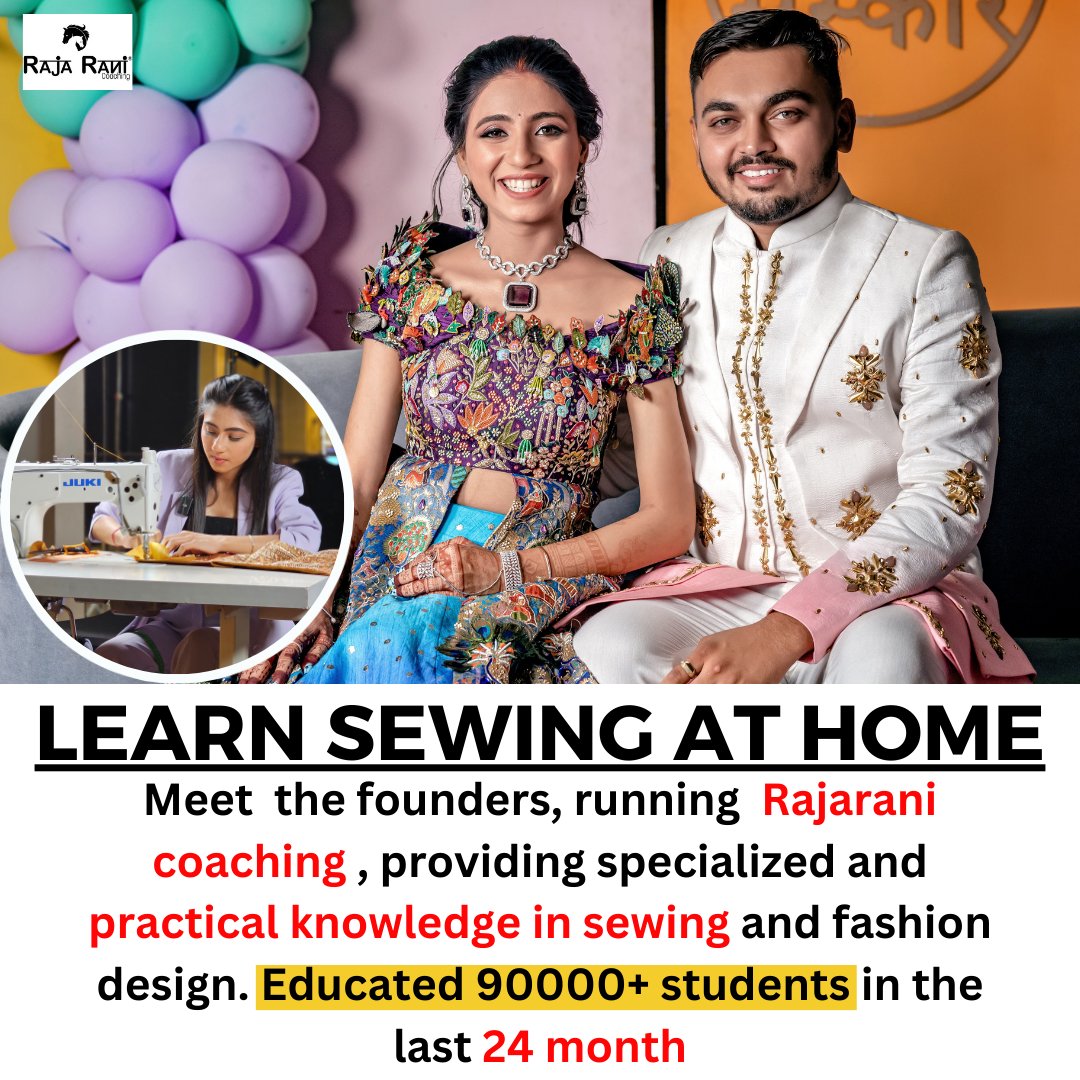 Join 90,000+ Students Mastering Sewing with Rajarani's Home Coaching.
Registration Link:linktr.ee/RajaRani_Coach…
#coaching #rajaranicoaching #stichng  #sewing #fashionstyle