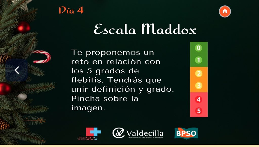 BPSOValdecilla's tweet photo. 🗓 Día 4 de nuestro Calendario de Adviento #BPSOValdecilla: 

💉Escala Maddox
#AccesosVasculares 

#ComprometidosConTuCuidado
#SomosValdecilla

🎄 https://t.co/zZBAeiSsgq https://t.co/0TgHmgFNkN