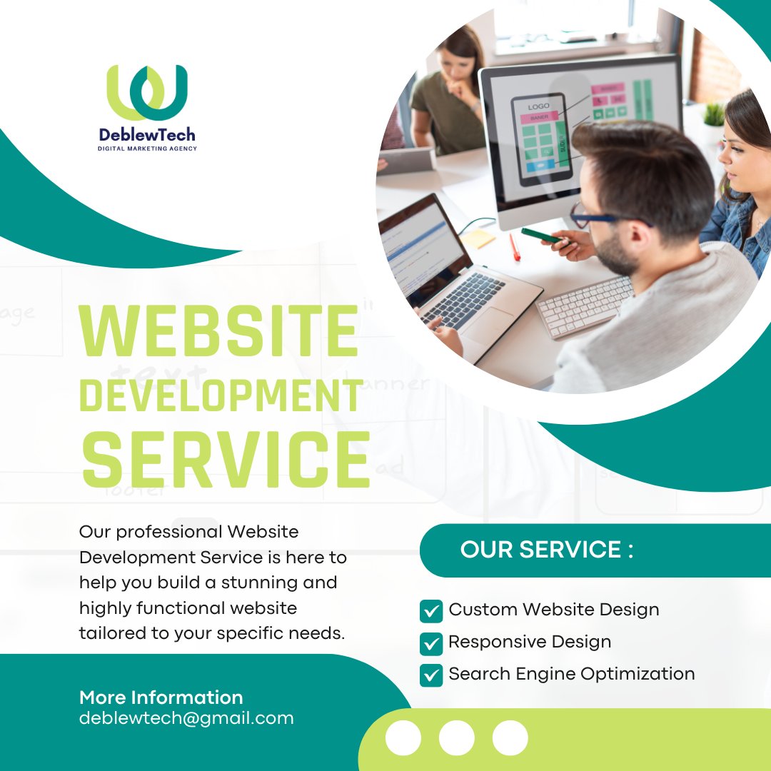 DeblewTech's tweet photo. Revamp your online presence with our Website Development Offer! 🚀 Get 20% off for a sleek, responsive website that speaks volumes about your brand. Limited slots available – let's elevate your digital game! 💻✨ #WebDev #SpecialOffer https://t.co/UxNIhVvBb3