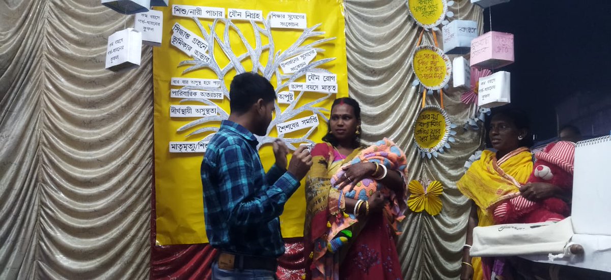 cini_india's tweet photo. #healthandnutrition Team from #arogyaproject, CINI was present in #GosthyoMela, Khoyrasole, #Birbhum for #Awarenessgeneration on #maternalchildandadolescenthealth and Nutrition issues through various audio visual IECs and #individualcounselling sessions. https://t.co/XO3DKh1b5t