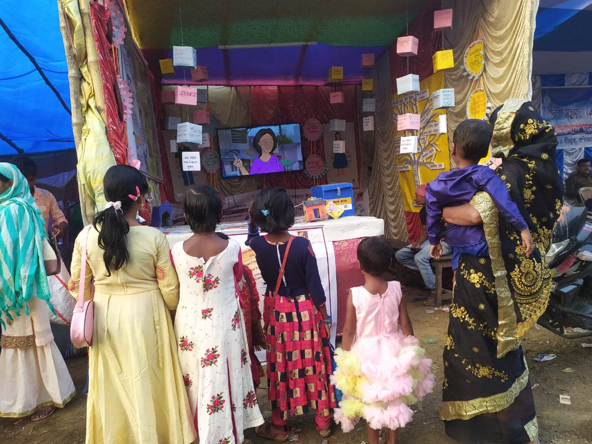 cini_india's tweet photo. #healthandnutrition Team from #arogyaproject, CINI was present in #GosthyoMela, Khoyrasole, #Birbhum for #Awarenessgeneration on #maternalchildandadolescenthealth and Nutrition issues through various audio visual IECs and #individualcounselling sessions. https://t.co/XO3DKh1b5t