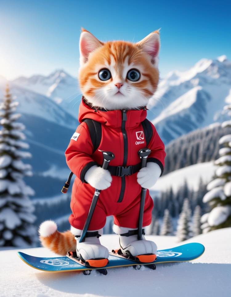 NickCaptain6's tweet photo. What do you do on snowy days with some cute kittens?  Generated by stable diffusion
#Cat #stablediffusion #AIGC https://t.co/yMAtF0g98X
