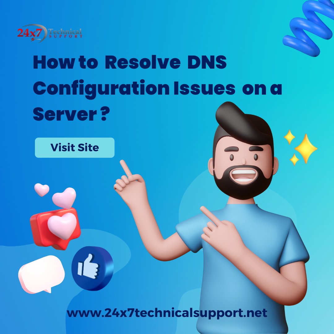 24x7hostsupport's tweet image. Unlock the secrets to seamless server performance! Learn how to effortlessly troubleshoot and resolve DNS configuration issues with our step-by-step guide. Say goodbye to downtime and hello to a smoothly running server environment. 🚀 #DNS #ServerTroubleshooting #TechFix