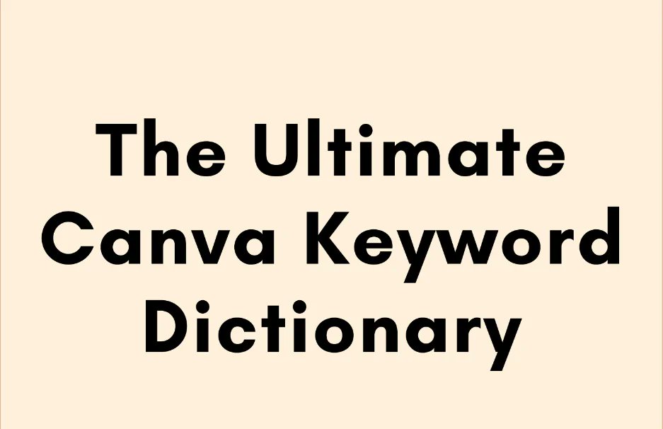 The Ultimate Canva Keyword Dictionary instant download

onlinefree.co.in/product/the-ul… 

#AdvancedSkills, #DigitalAdvertising, #DigitalMarketing, #MarketingCampaigns, #MarketingCareer, #MarketingCourse, #MarketingEducation, #MarketingProfessionals, #MarketingSkills,…