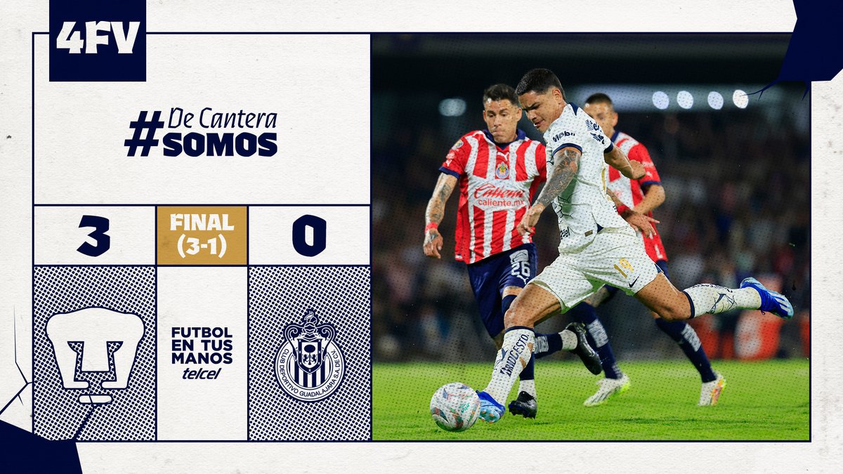 #CuartosFinalVuelta
En nuestra casa, con nuestra gente.
¡Estamos en SEMIFINALES! 🤩👏

#DePumasSoy #DeCanteraSomos #FutbolEnTusManos <a href="/Telcel/">Telcel</a>