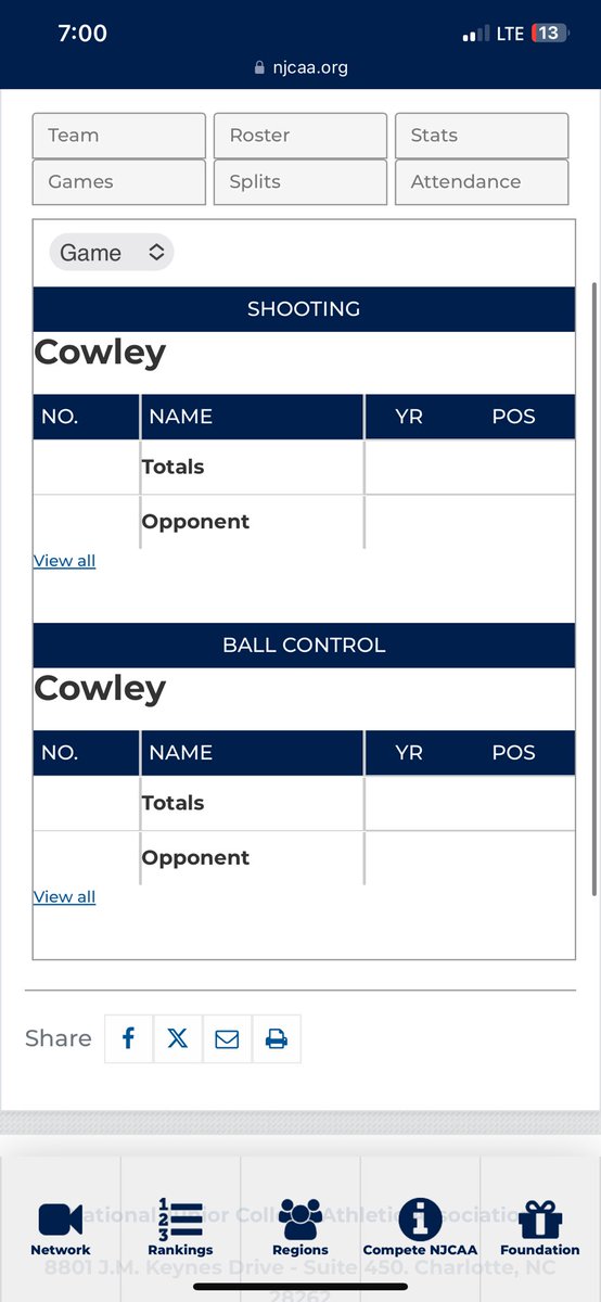 Nice work again @PrestoSports Your product is magnificent. You better not be sending the @NJCAA a bill for November and December.