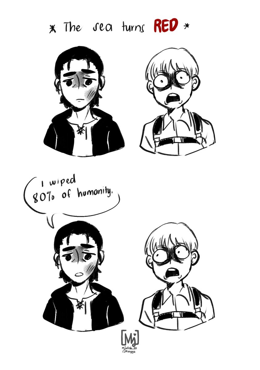 Basically, their last convo:
#armin #eren #AttackonTitanFinalSeason #ShingekiNoKyojin #進撃の巨人