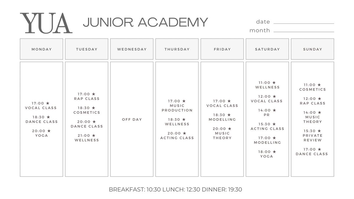 YUA_ent's tweet photo. [📖]

Timetable previews are out!

Make sure to give it a once over and make sure you are able to attend! 😉🗓️

#YUAACADEMY2023 https://t.co/DRsF7altei