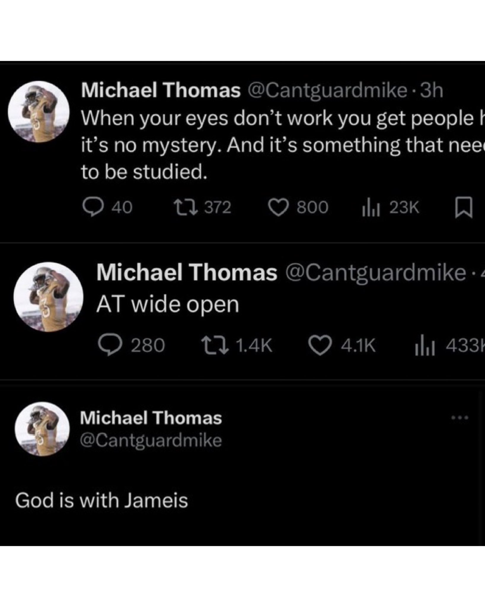 Michael thomas twitter deals