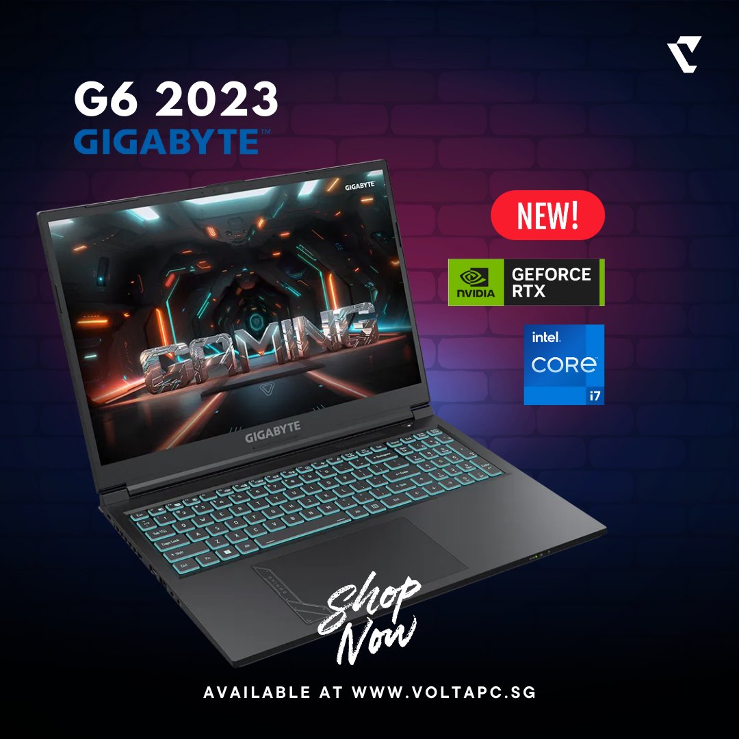 Voltapc's tweet photo. Meet the Gigabyte G6: Power Meets Precision: Intel Core i7 processor; NVIDIA GeForce RTX 40 Series; WINDFORCE cooling technology; DTS: X™ Ultra; Two-Way AI Noise Cancelation; Keyboard comes with 15 preset backlit colors; Supports Wi-Fi 6E

Shop now at https://t.co/sFWnstwpcH https://t.co/CQFEZiZbec