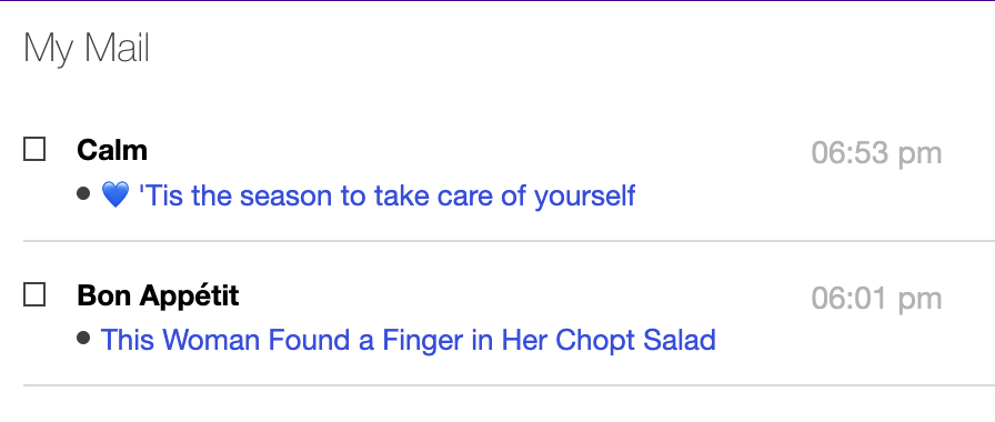 Inbox striking just the right holiday balance