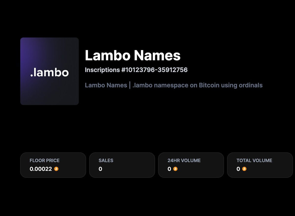 ordinalOS's tweet image. They're Fast 🏁🏁🏁
@dotlambo Names Listed @ordinalswallet 

thank you @hbeckeri 🏆 
ordinalswallet.com/collection/lam…

@idclub_ord next 🚗 💨💨💨