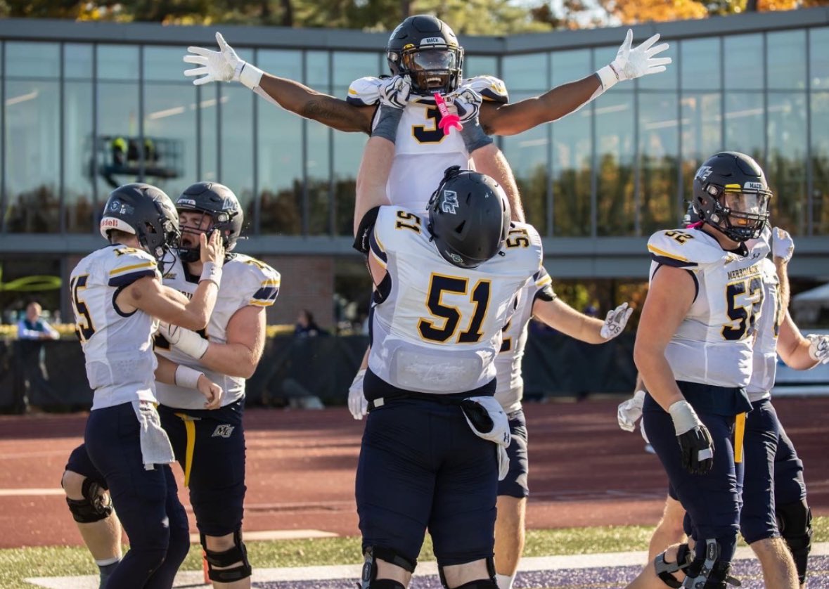 After a great conversation with <a href="/coachbom/">Aynsley Rosenbaum</a> I’m blessed to receive a Division 1 Offer from Merrimack College (PWO) <a href="/Joespags12/">Coach Joe Spagnolo</a> <a href="/ionafootball/">Iona Prep Football</a> <a href="/CoachMoffitt/">Michael Moffitt</a>  <a href="/vinnysullivan77/">Sullivan Sports Performance</a>