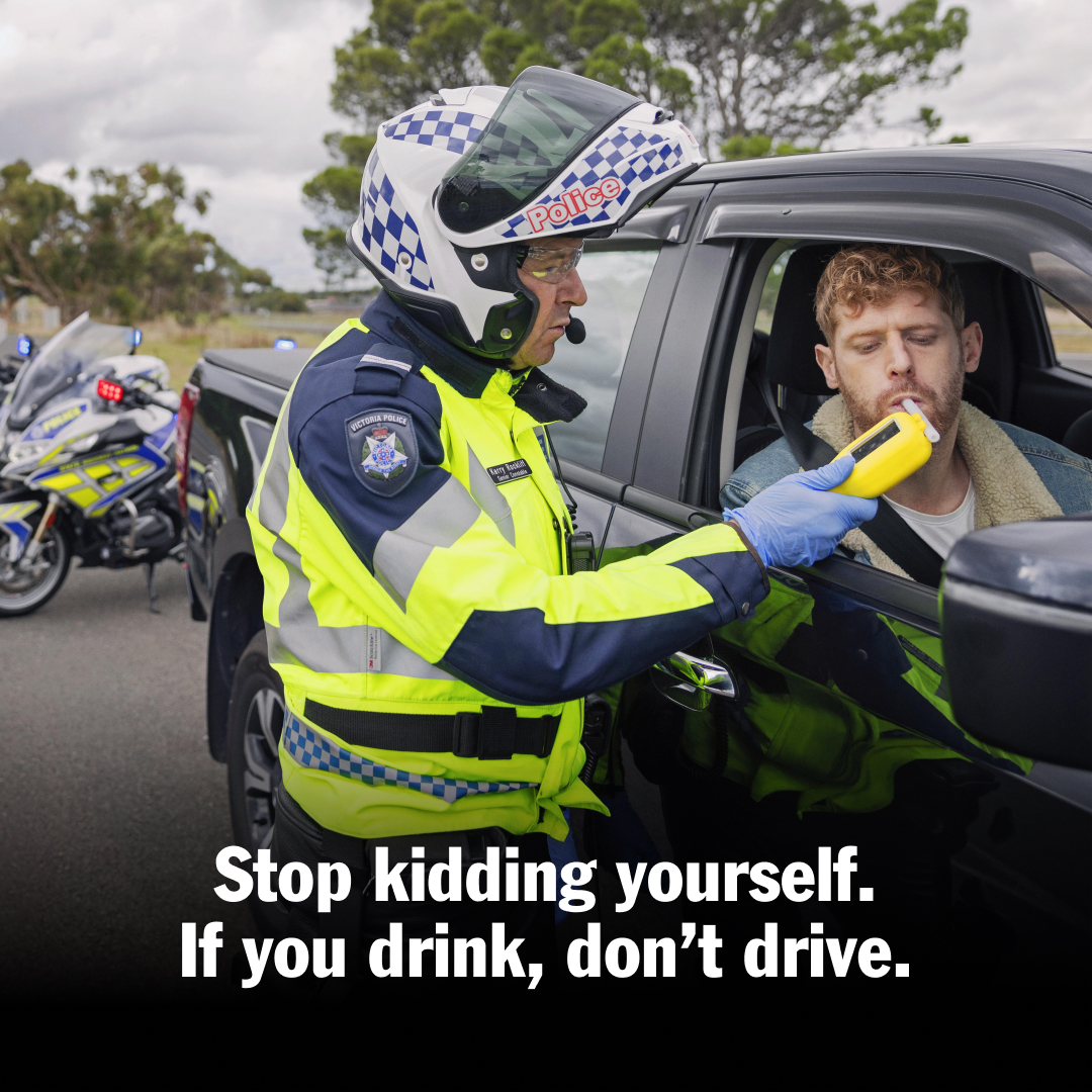 Media release: Our new road safety campaign highlights the dangers of low-level drinking and driving, busting myths on how to stay under 0.05. #RoadSafetyVic Read more here bit.ly/4190EiI