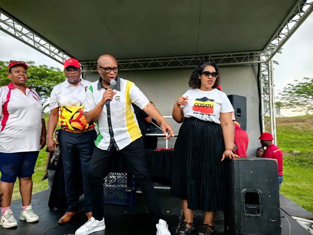 _cosatu's tweet photo. #COSATU celebrated its #38Anniversary at the Curries Fountain stadium in Durban #HappyBirthdayCOSATU @zizikodwa @MYANC @SACP1921 https://t.co/rlVRdARTL4