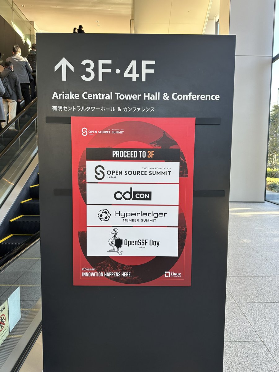 ayatokura's tweet image. Multiple events are taking place at the same time today!
#OSSummit Japan
#cdCON Japan (Continuous Delivery Foundation)
#Hyperledger Member Summit
#OpenSSFDay Japan (Open Source Security Foundation)
💻The Linux Foundation Event website in Japanese
events.linuxfoundation.org/open-source-su…