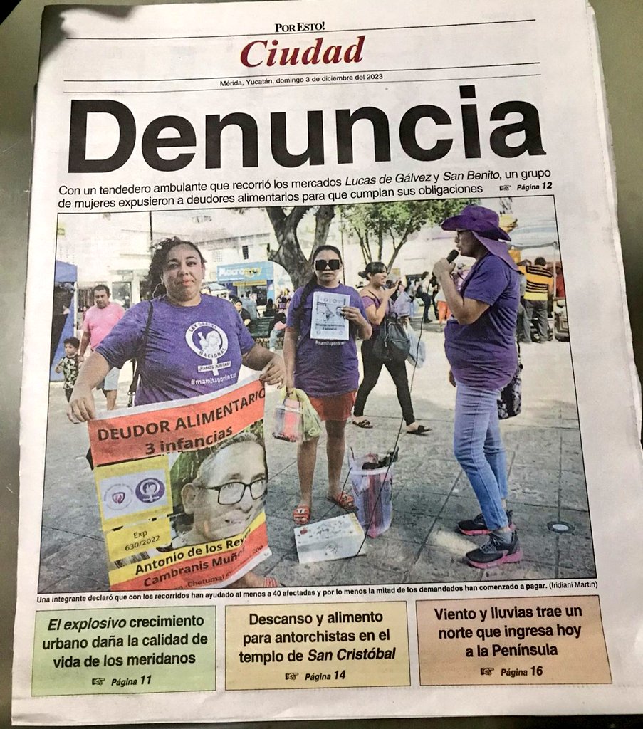 DianaLuzVa's tweet photo. Sigamos visibilizando la lucha de las madres autónomas. #Yucatán
#PagaLaPensión
#LeySabina
Nota completa aquí: https://t.co/bQBVLvQCUT https://t.co/PlubWjmdWF