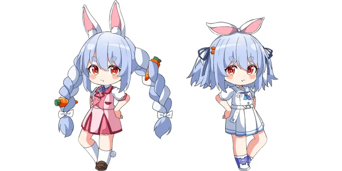 こちらのSDイラストを描かせていただきました。ご依頼ありがとうございました…!#ぺこらーと 