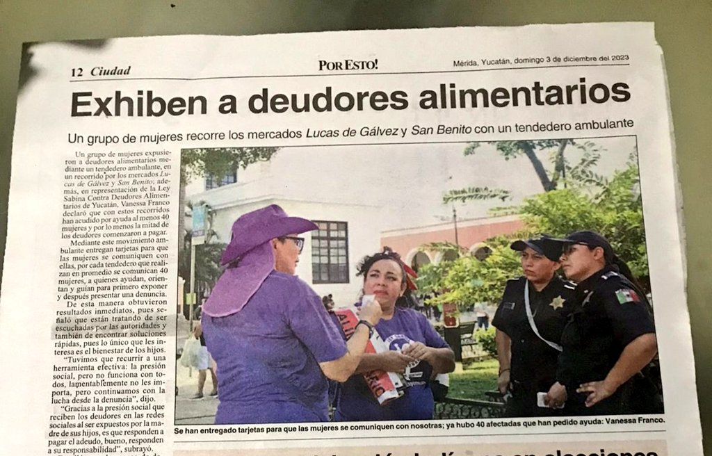DianaLuzVa's tweet photo. Sigamos visibilizando la lucha de las madres autónomas. #Yucatán
#PagaLaPensión
#LeySabina
Nota completa aquí: https://t.co/bQBVLvQCUT https://t.co/PlubWjmdWF