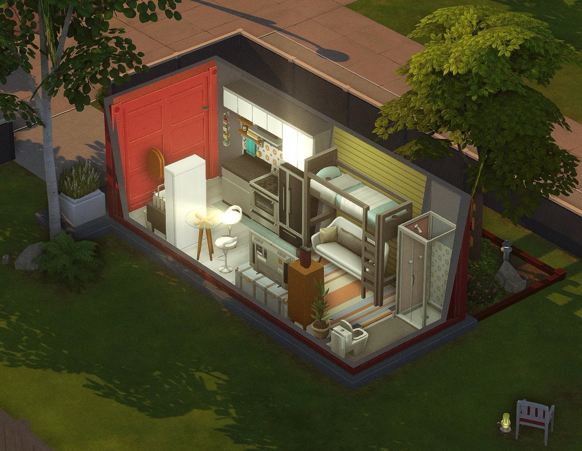 * SIMS 4 * Container tiny home (basegame, eco lifestyle & tiny livig only) <3
* Gallery: Creeksims
#thesims #thesims4 #sims4 #lossims4 #showusyourbuilds