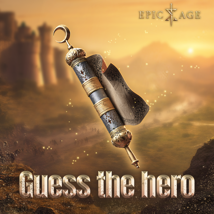EpicAgeOfficial's tweet photo. He was a great Arab hero... Can you guess which hero this scroll belongs to? 🤔

Leave your guesses over at https://t.co/9PKUNYk0QM for a chance at some rewards!

#GuessTheHero #EpicAge https://t.co/U37jm3UlmT