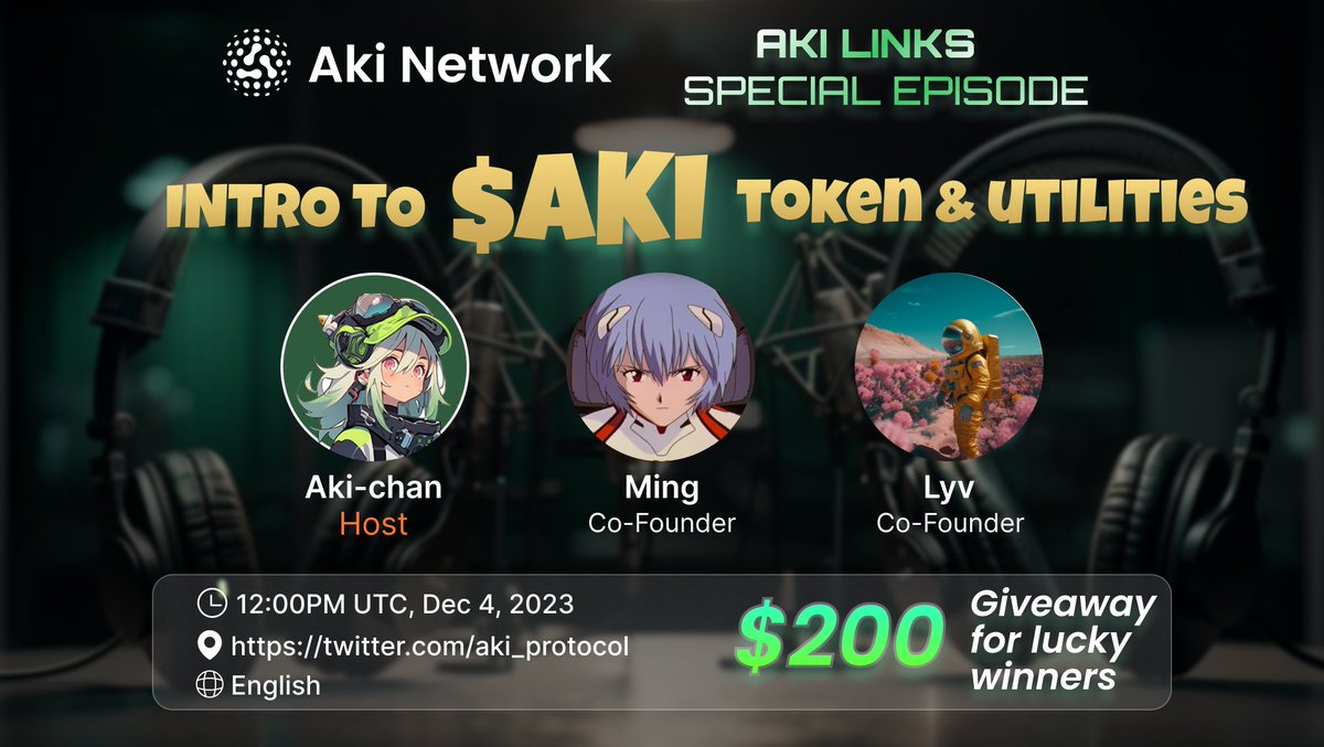 Hmmm... 📱🔁🪂
Introducing $AKI to our community - SPACE happening TODAY! -&gt; 🕛 UTC 12PM 
🎁 Share $200 giveaway
👉Follow, Like, RT, and @ 3 friends
🎧Tune in to the AMA to learn &amp; discuss

🌈Check your #akinetwork participation history at our webiste

#$aki #akichan #akilinks