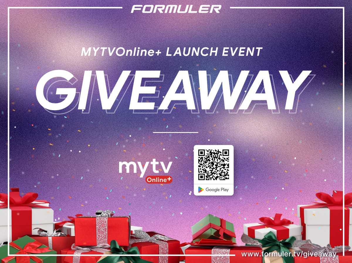 FormulerTv's tweet image. 🎁 Enter the Formuler 2023 MYTVOnline+ Launch Event Giveaway for your chance to win.🎁

This event begins at 1:00 AM GMT,  December 1, 2023.

The event ends on December 11, 2023 at 1:00 AM GMT

Check for instructions on the giveaway page.

formuler.tv/giveaway