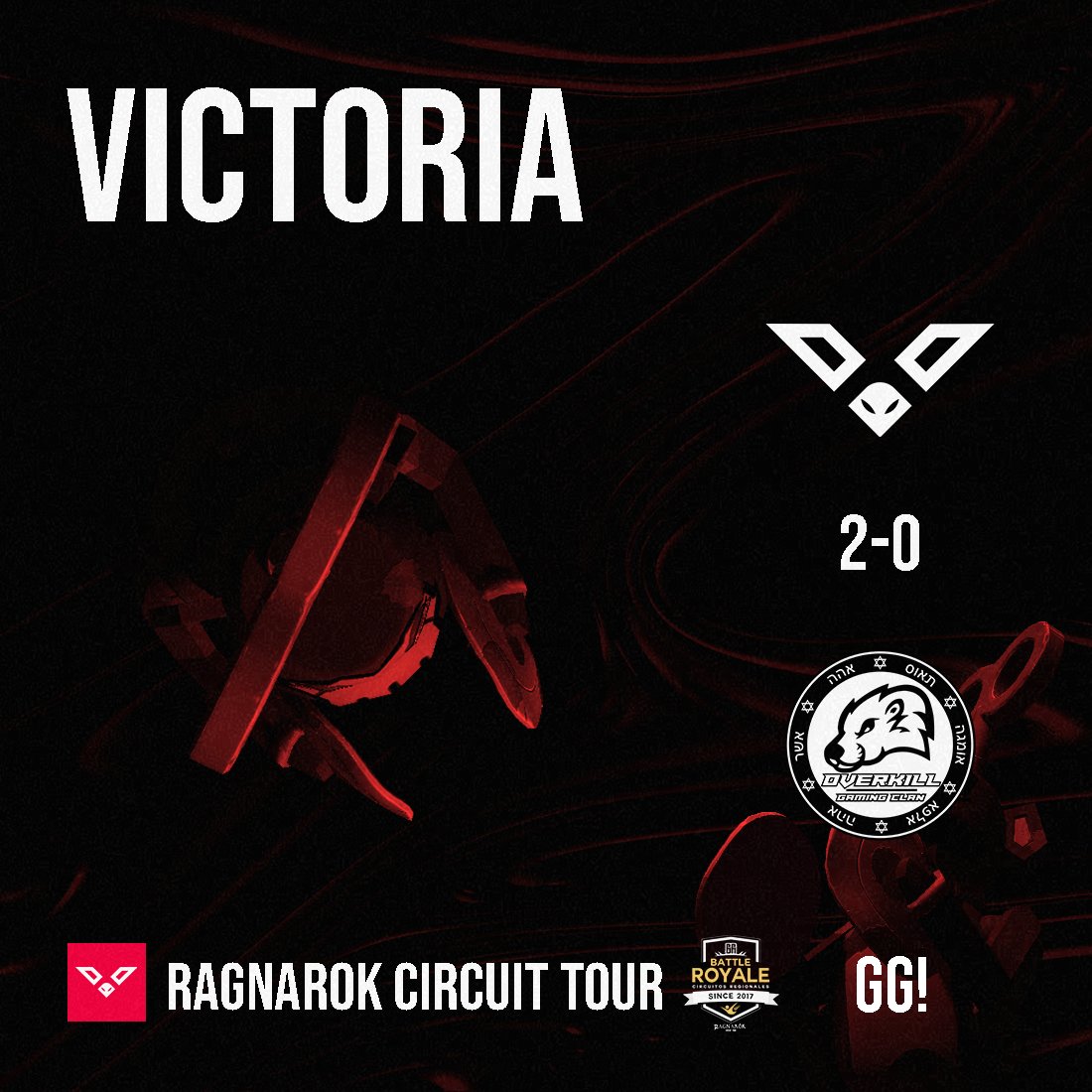 AkilaGG's tweet photo. ¡VICTORIA!
Akila Esports 2-0 vs @OverKill_GC 
#GrindNeverStops 🖤❤️ https://t.co/zefDl6Lvp3