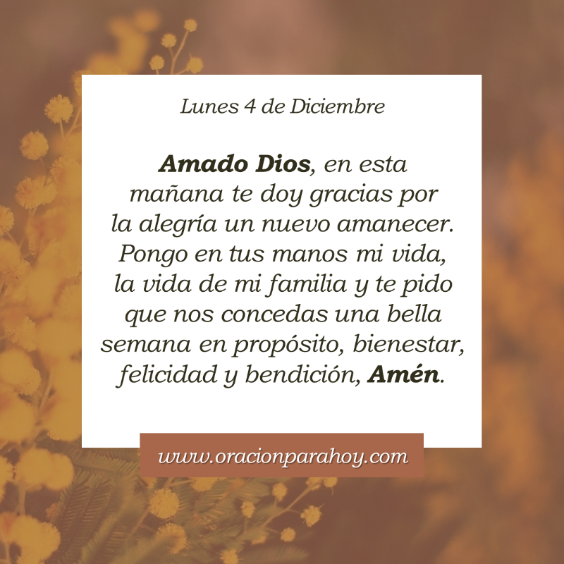 OracionParaHoy's tweet photo. Oración para hoy 4 de diciembre: https://t.co/w704Cle1fd