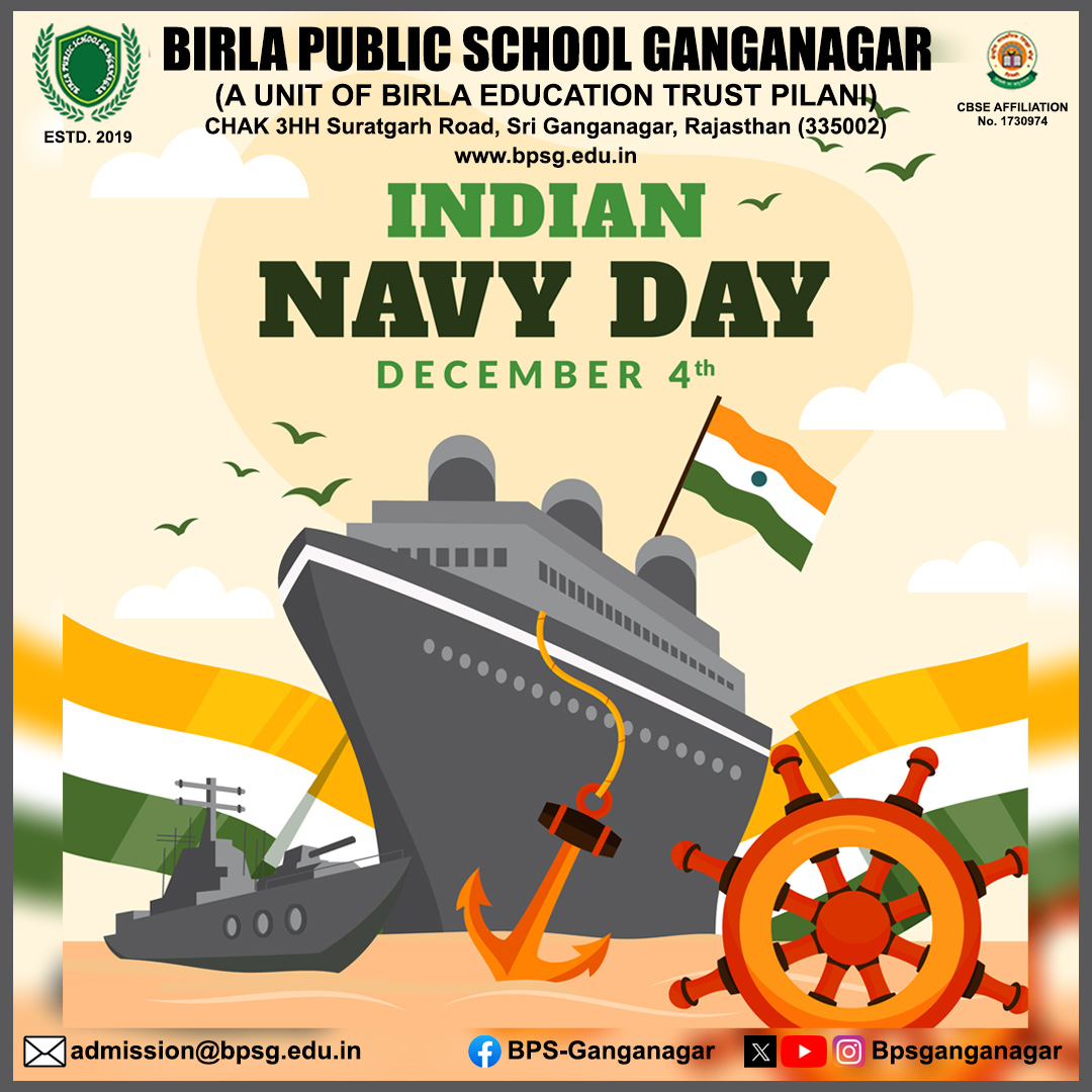 bpsganganagar's tweet photo. #IndianNavyDay2023 
#bpsg #betpilani #bpsganganagar #sriganganagar https://t.co/dr7ZQ71zbm
