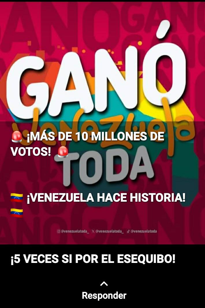 #3Dic || Buenas noches 🌛

EPA Mi gente ⤵️
 #VenezuelaDiceSÍ con Más de 1️⃣0️⃣ Millones de votos. Ganó el Pueblo

@NicolasMaduro 
@Tripeareslomio 
@VzlaTodaIribarr