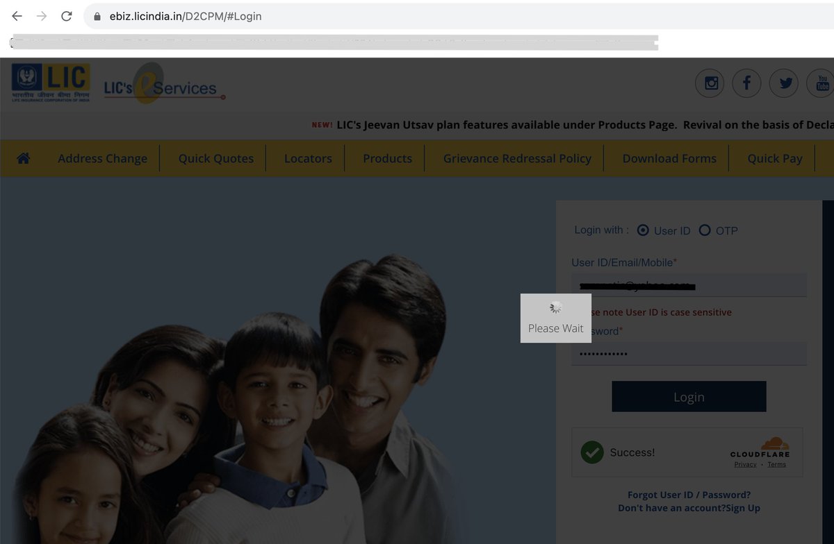samnetic's tweet photo. @LICIndiaForever Help !!!! It has been almost a 4 days now, I am unable to login to your LIC portal. I suspect it could be due to your recent Cloudflare security settings. Screenshot attached.
I have tried to login in different browsers and different machines. It just wont wk. https://t.co/a24tEmBPJy
