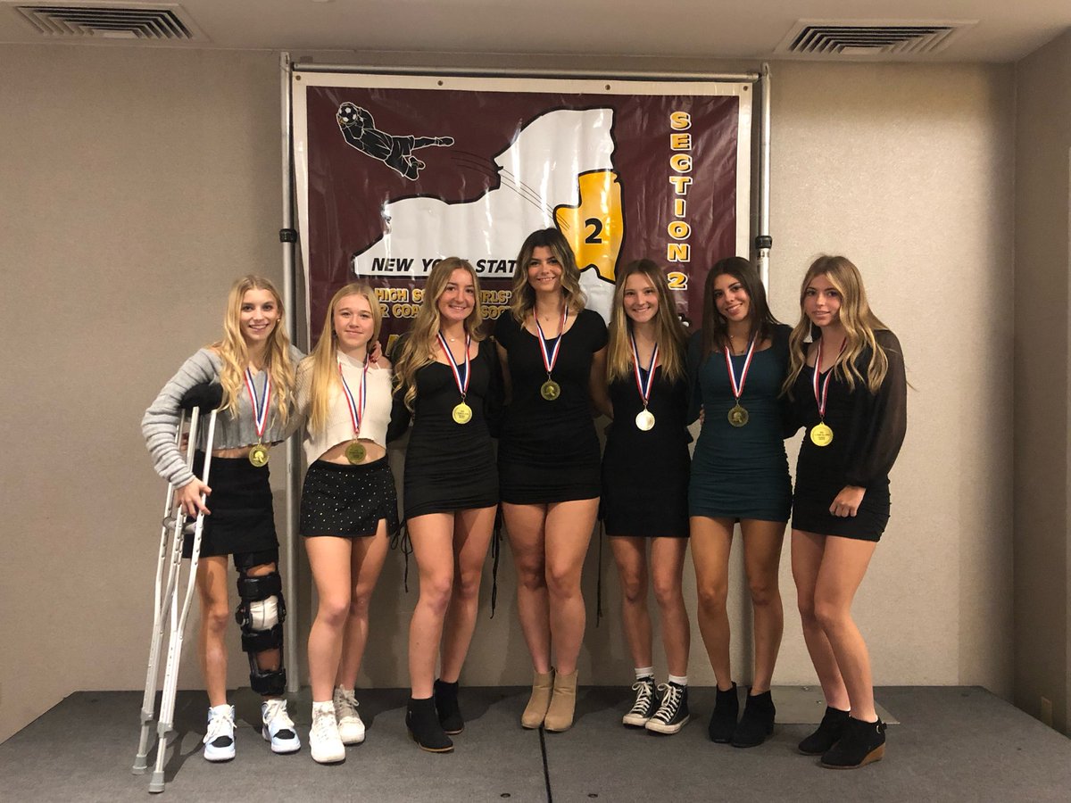 VvilleHSsoccer's tweet photo. Congrats to the girls who were honored today at the @Sect2athletics banquet    Senior Lily Farrell named Class B Player of the Year &amp; All Star. Sofia Bouplon,  Jordyn Chrysler and Ericka Lonnstrom named All-Stars. Lily F 1️⃣st team and Sofia B 3️⃣rd team named @nysswa All-State⚽️⚽️ https://t.co/hA6itPDLbJ