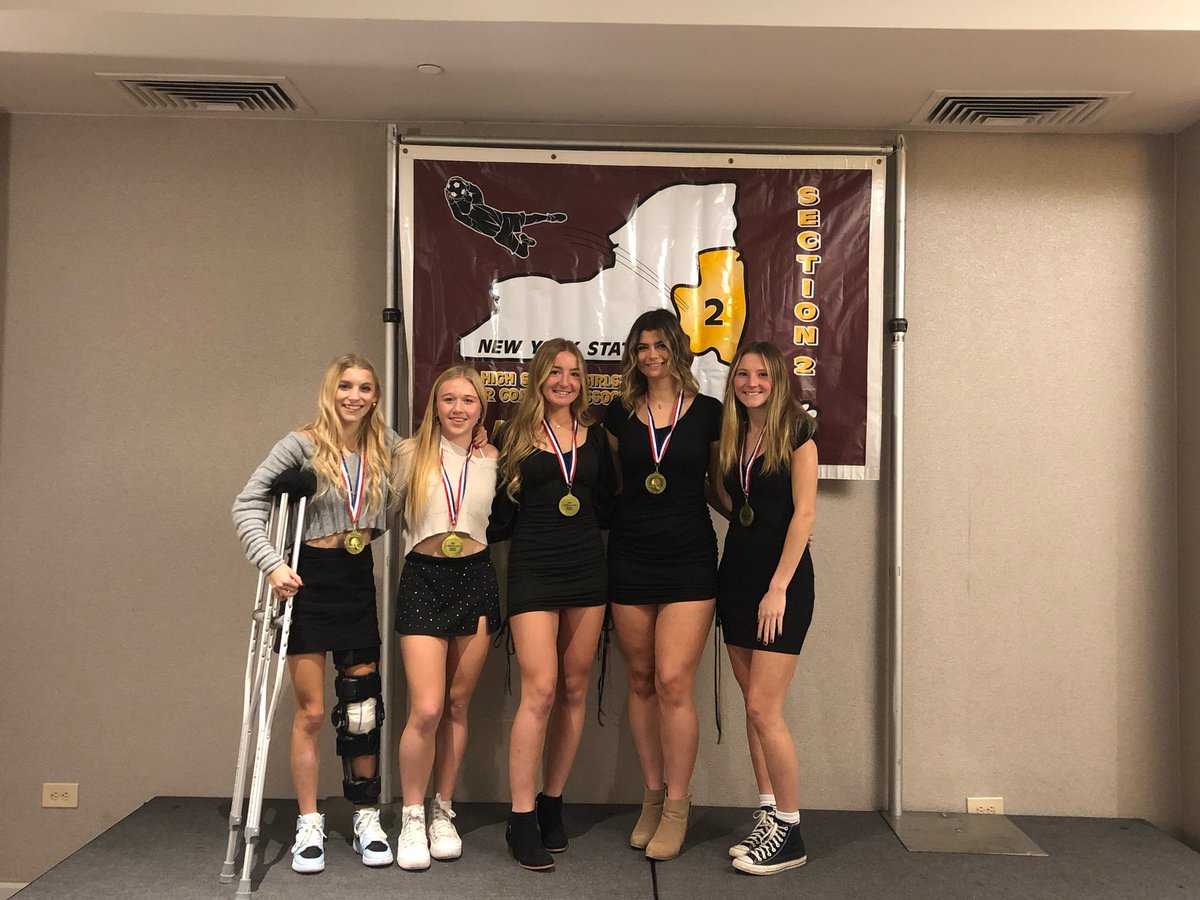 VvilleHSsoccer's tweet photo. Congrats to the girls who were honored today at the @Sect2athletics banquet    Senior Lily Farrell named Class B Player of the Year &amp; All Star. Sofia Bouplon,  Jordyn Chrysler and Ericka Lonnstrom named All-Stars. Lily F 1️⃣st team and Sofia B 3️⃣rd team named @nysswa All-State⚽️⚽️ https://t.co/hA6itPDLbJ